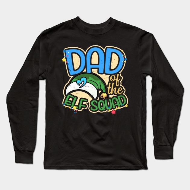 Elf Squad Shirt | Dad Of The Party Partnerlook Gift Long Sleeve T-Shirt by Gawkclothing